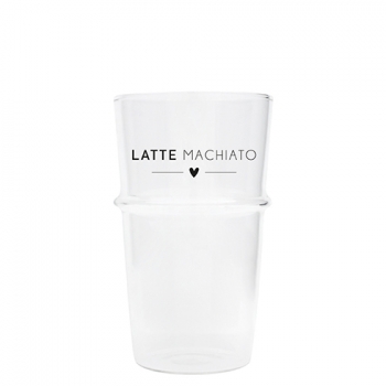 Bastion Collections Latte Macchiato Glas "Herz"